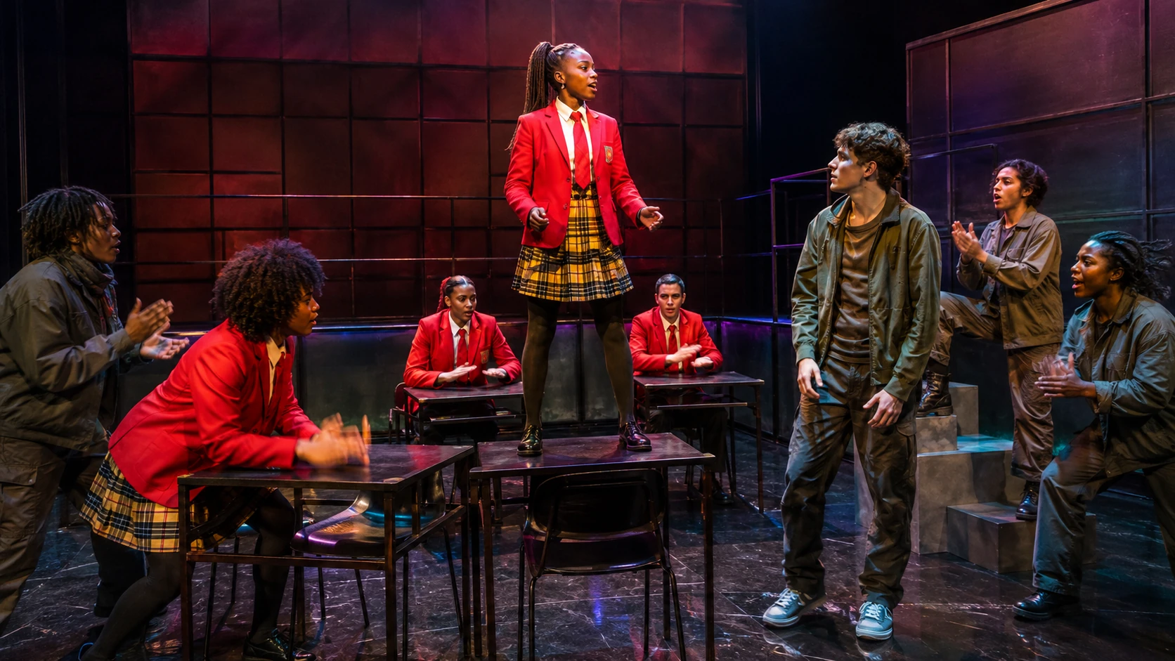 The same live-theatre world under the selected lighting state.